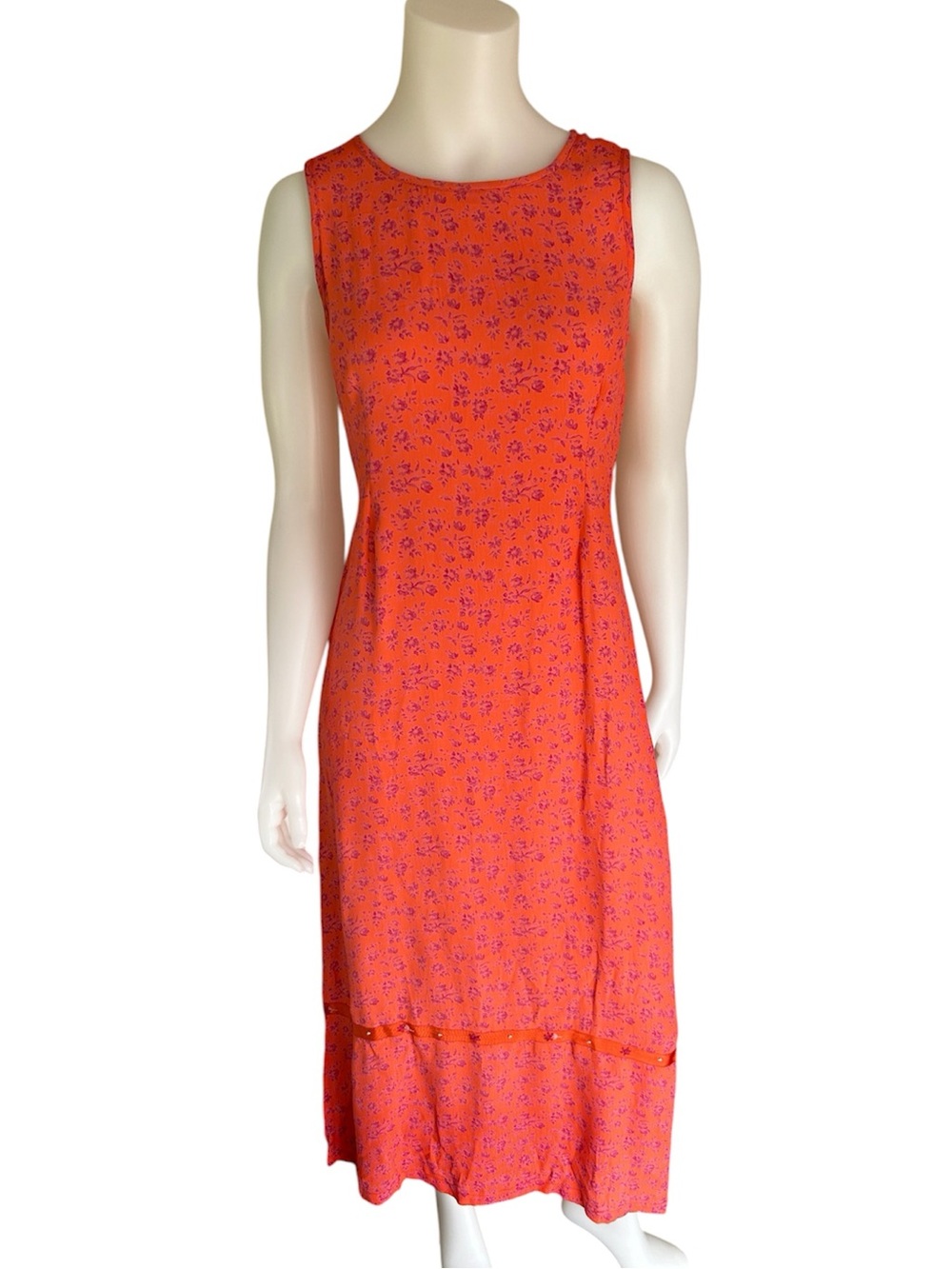 April Cornell Floral Maxi Dress Vintage Cottagecore
